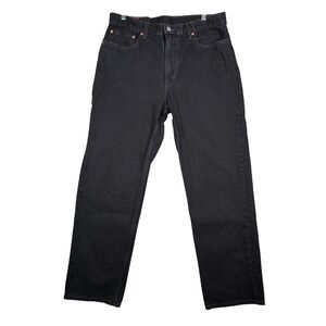 Levis 550 Jeans Mens 36x32 Relaxed‎ Fit Black Denim Casual Y2K Style Grunge